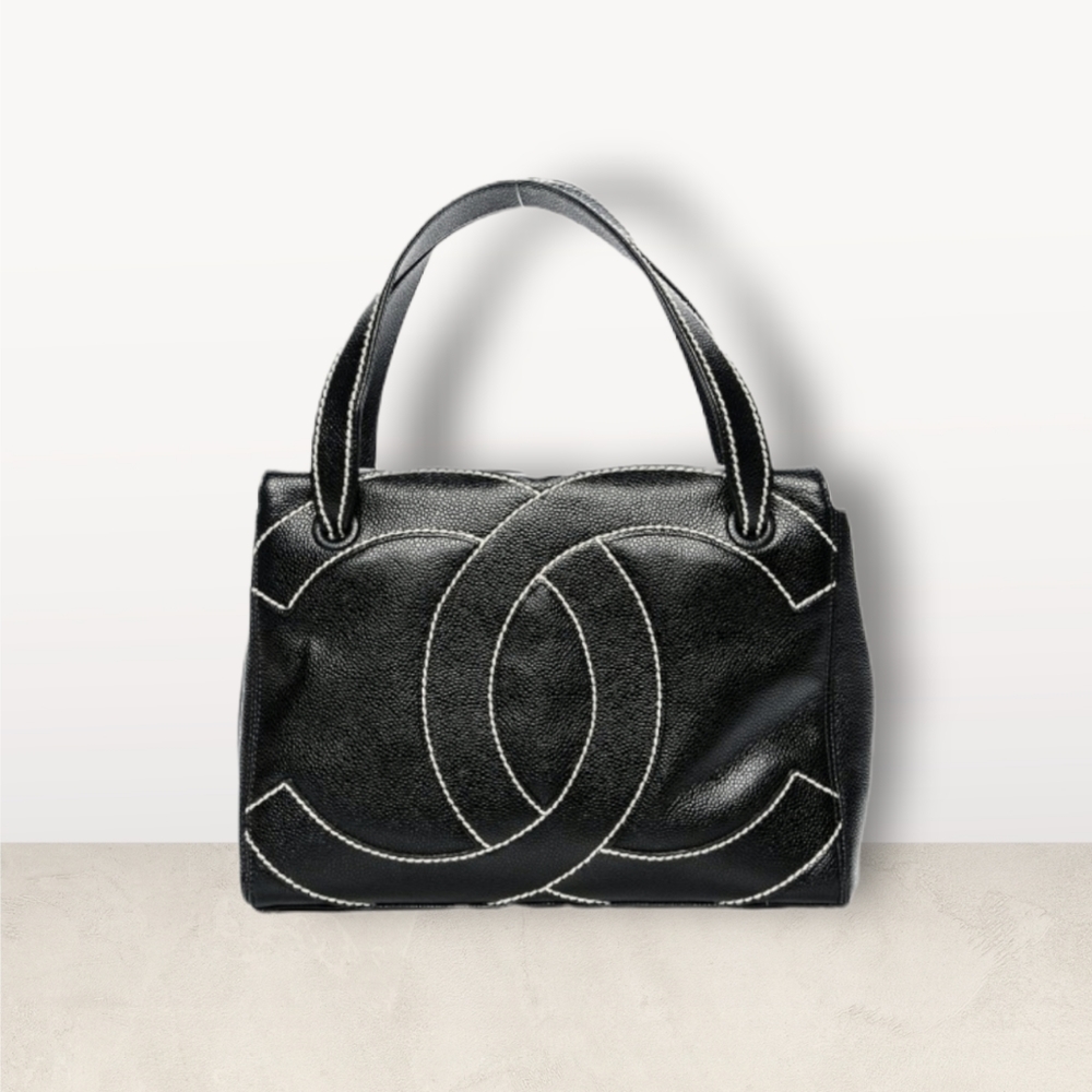 Chanel Wild Stitch Caviar Tote
